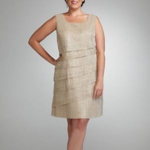 DresBarn Collections Sleeveless Tiered Short Dress 12